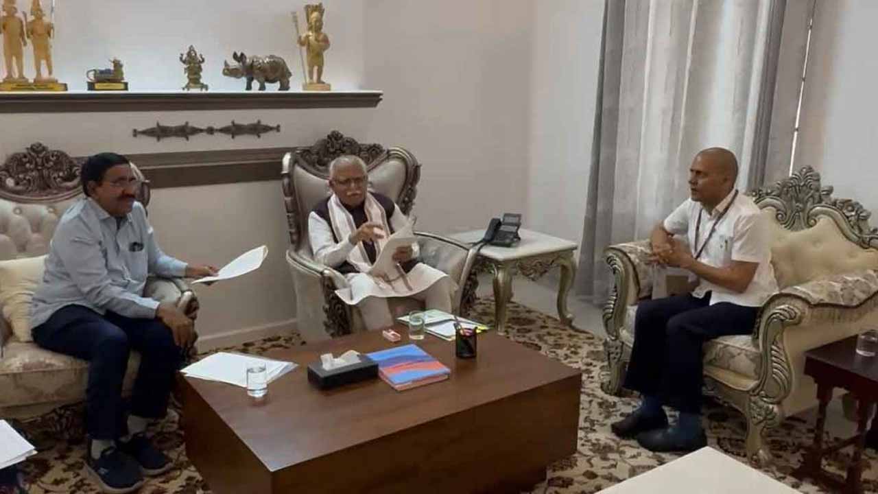 Minister Narayana meet Union Minister Manoharlal Khattar