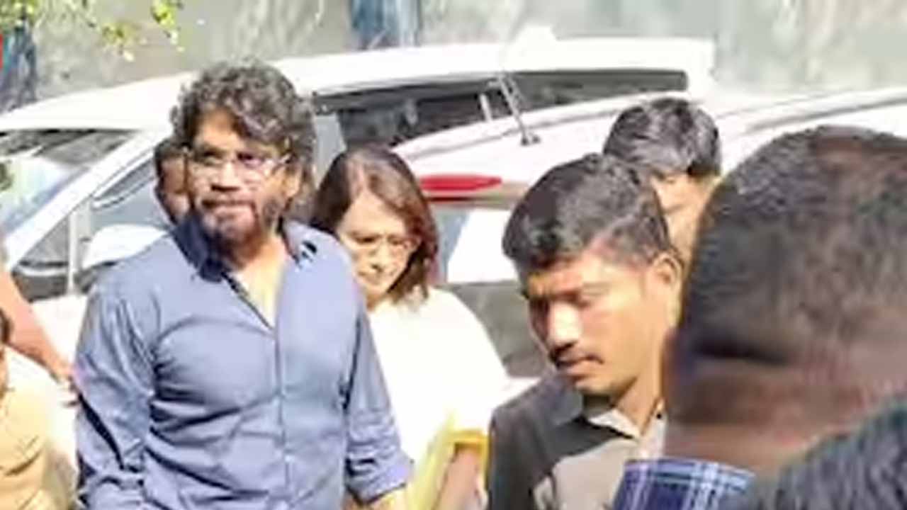Nagarjuna who appeared in Nampally court..statement record