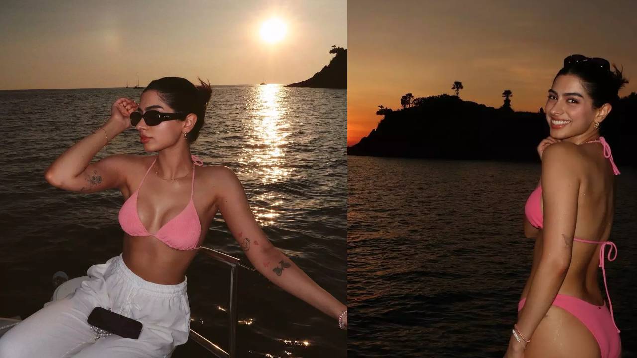 Khushi Kapoor Bikini Stills Viral In Social Media