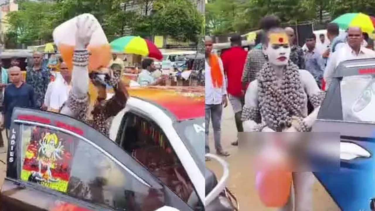Lady Aghori suicide attempt in Srikalahasti..