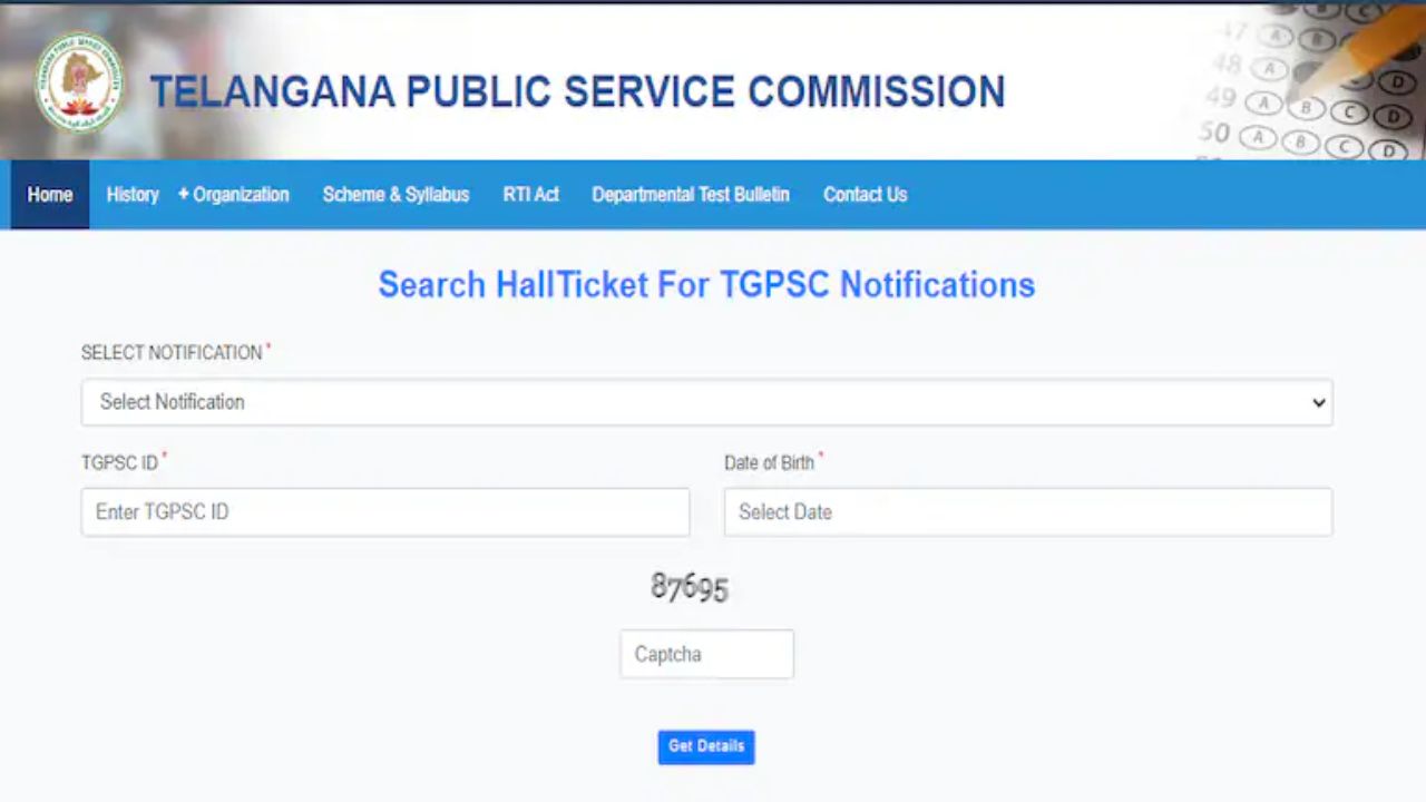 Tgpsc group 3 Hall Tickets Telangana Tspsc