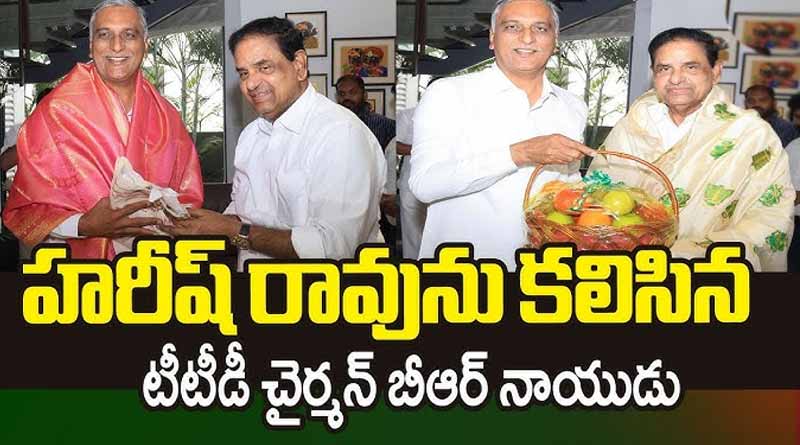 TTD Chairman BR Naidu meet with Harish Rao