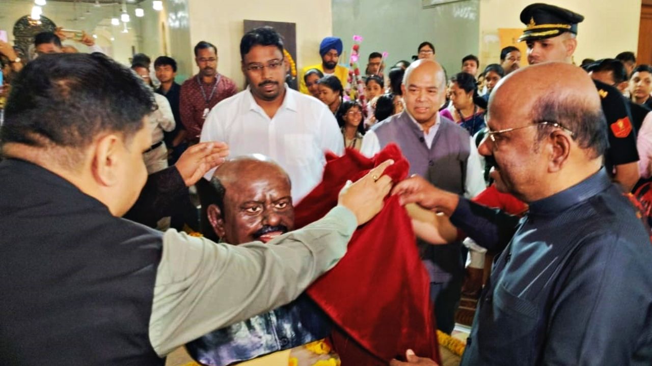 West Bengal Governor Ananda Bose Statue In Raj Bhavan