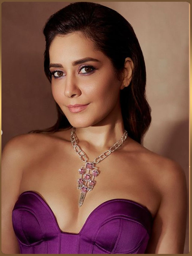 Raashii Khanna stuns in a gorgeous purple dress