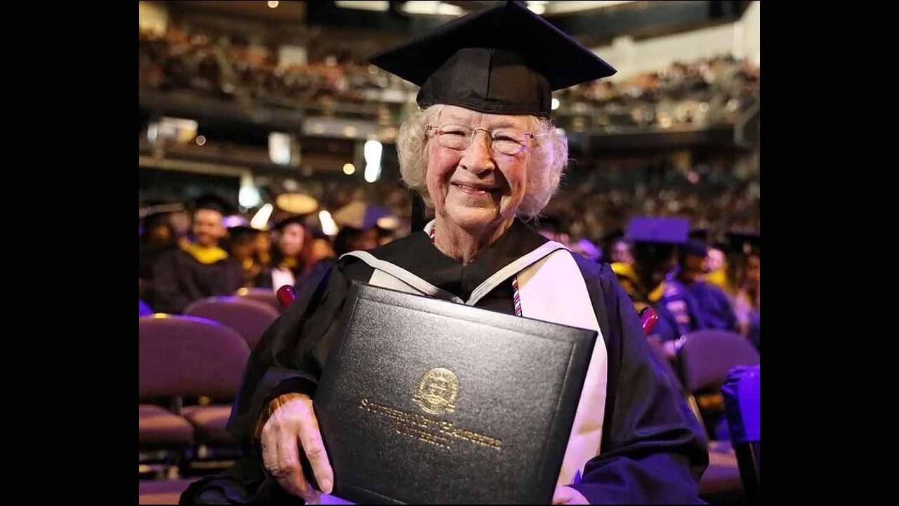 90 Year Old Woman Graduatio