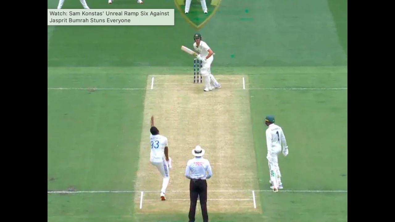 Konstas Vs Bumrah