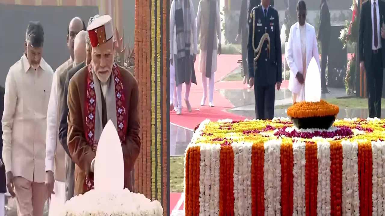 President and Prime Minister paid tribute to Vajpayee