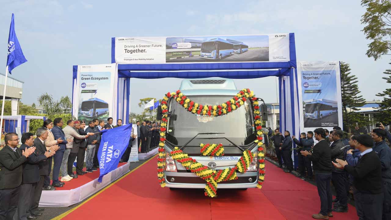 Tata Motors launched electric buses.
