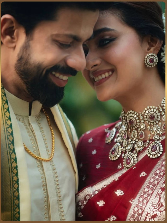 Keerthy Suresh's wedding : వేడుకగా కీర్తి సురేశ్ వివాహం...