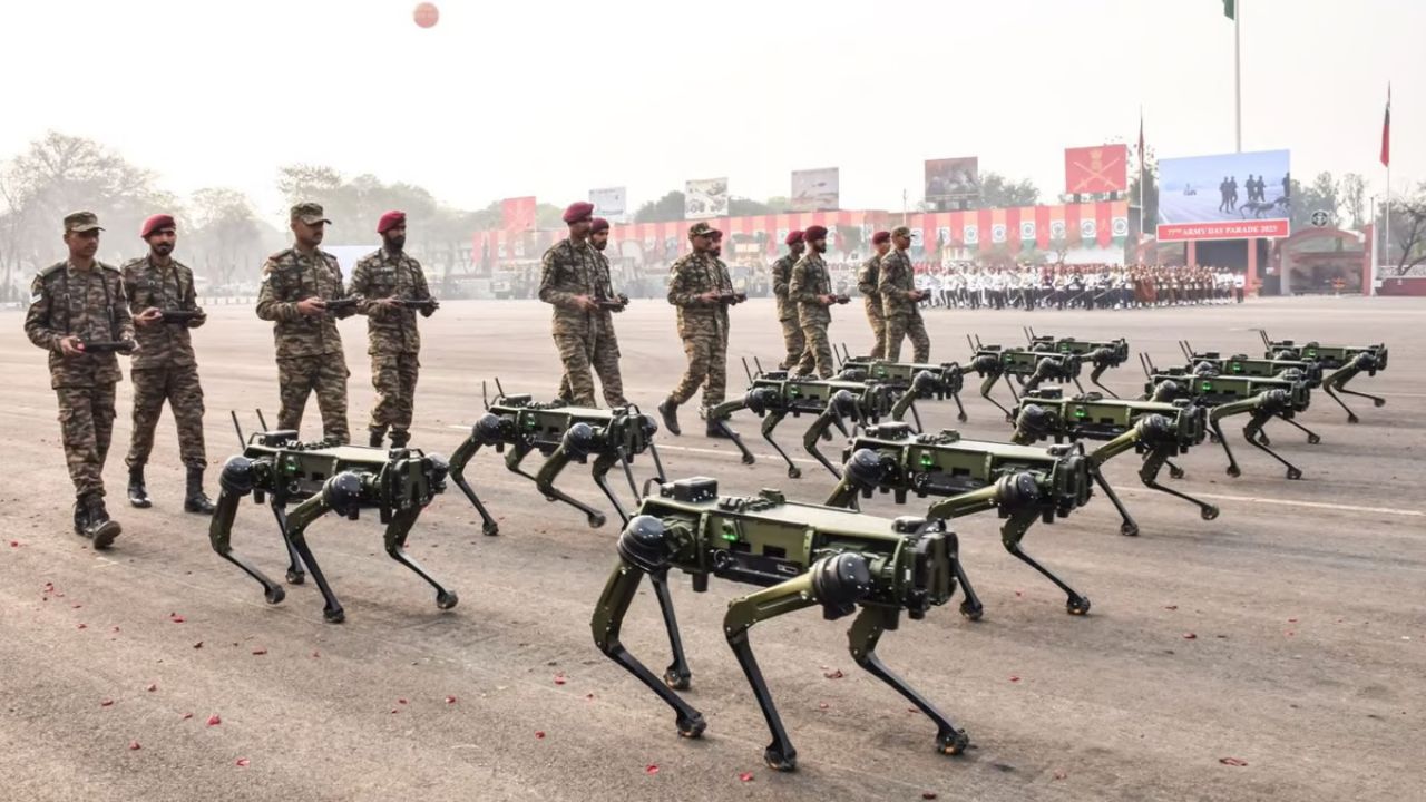 Indian Army Futuristic Robotic Mules Pune Army Day 2025