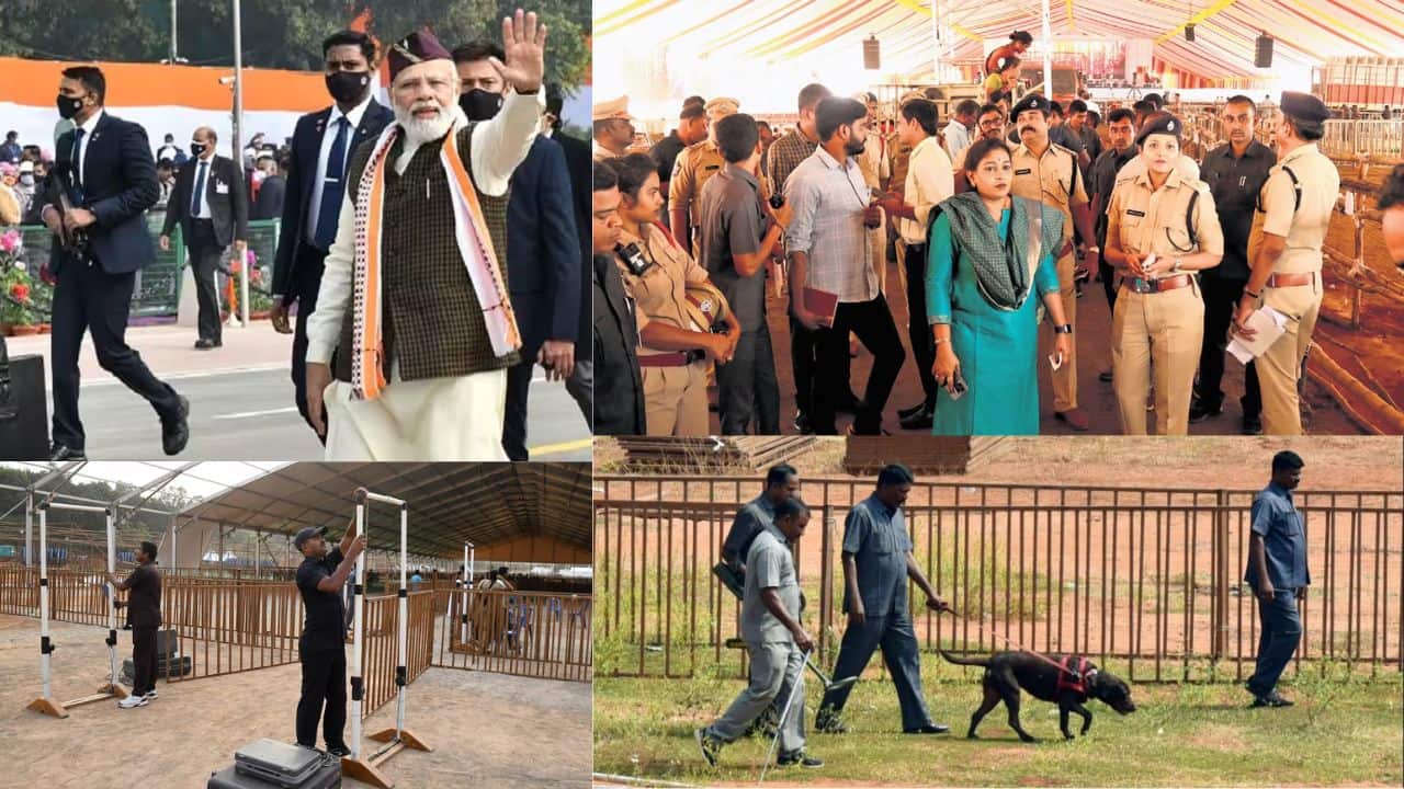 Prime Minister Modi : ప్రధాని మోడీ పర్యటనకు భారీ భద్రత.. ఎస్పీజీ ఆధీనంలో ఆంధ్రా వర్సిటీ Prime Minister Narendra Modi Andhra University Spg Security