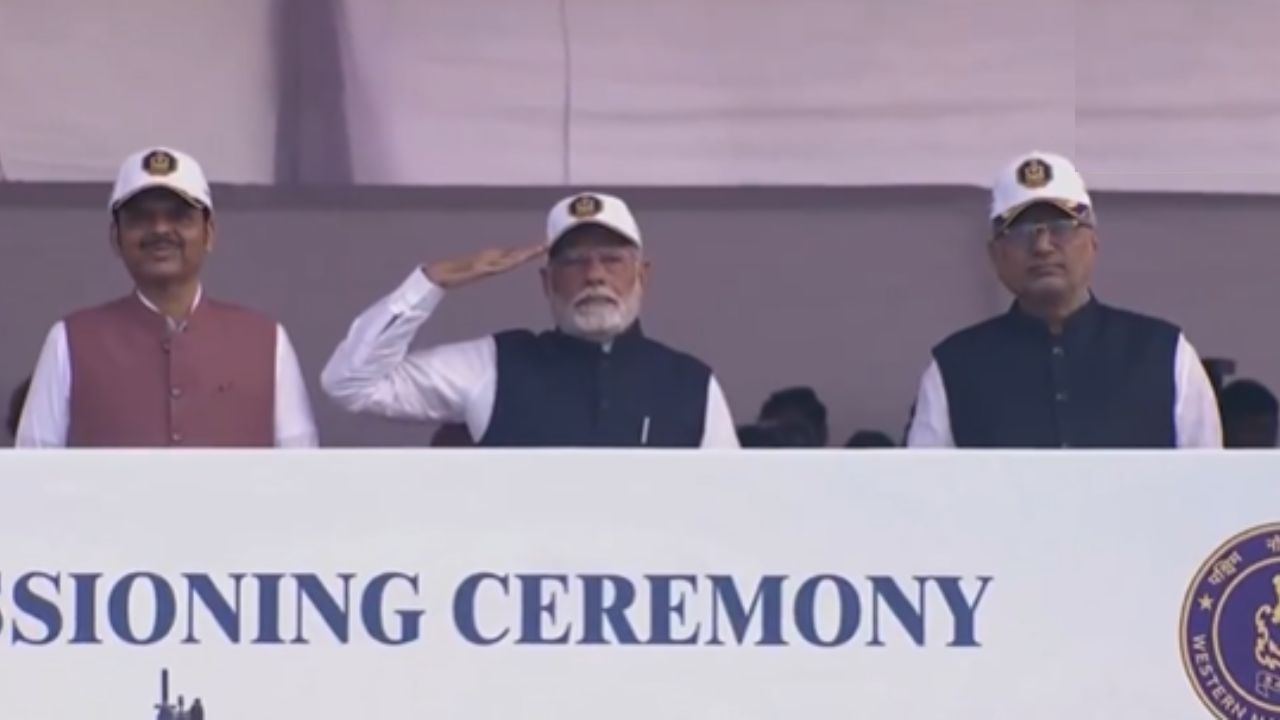 Three Warships Commissioned Prime Minister Narendra Modi Ins Surat Ins Nilgiri Ins Vaghsheer