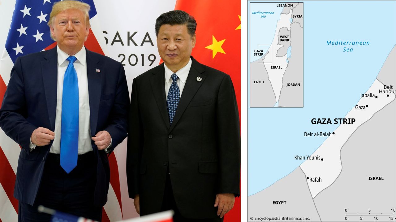 China Vs Us Gaza Palestinians Donald Trump Palestine