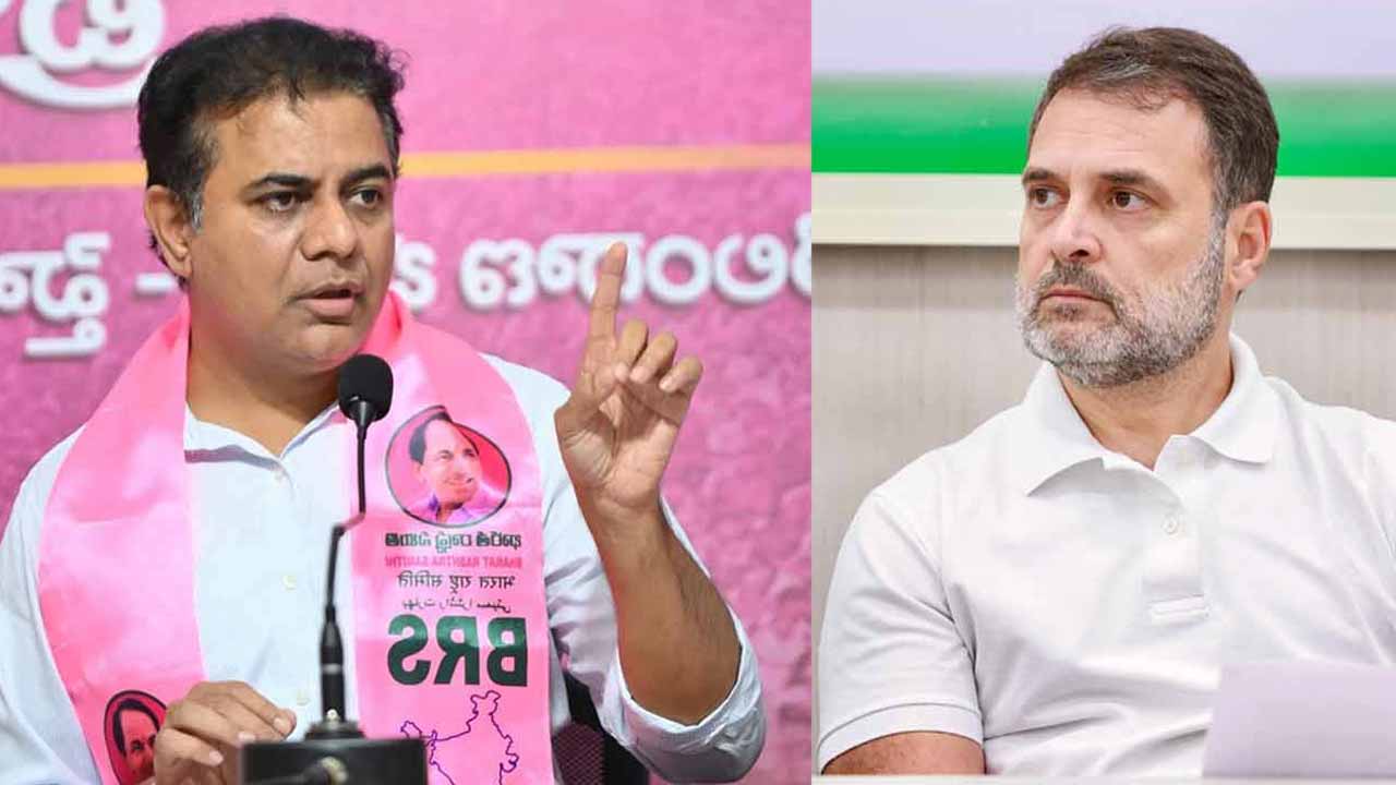 Congratulations to Rahul Gandhi who is winning BJP: KTR
