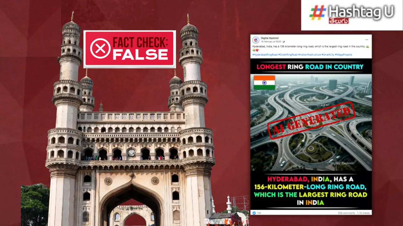 Fact Check Hyderabad Orr Multi Level Roads Flyover Through Building Ai Image