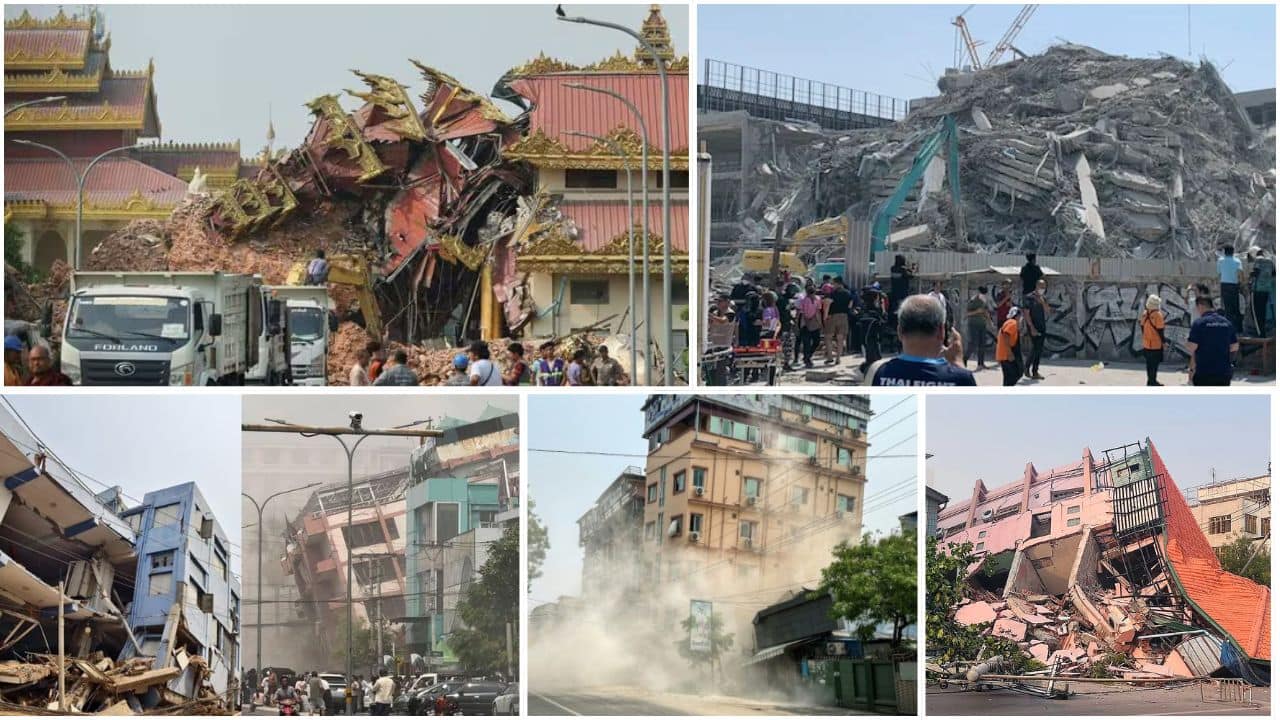Myanmar Thailand Earth Quakes Death Toll Latest Min