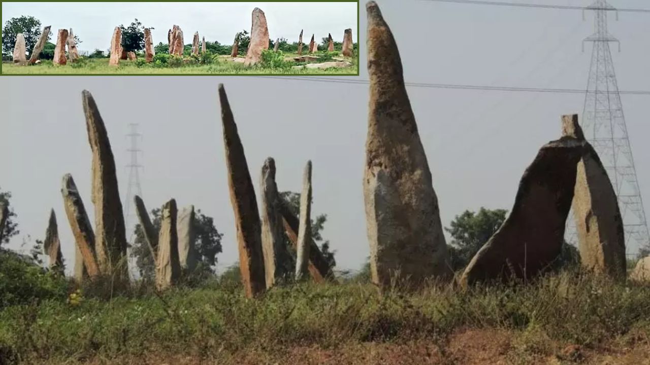 Niluvu Rallu Site Megalithic Menhirs Mudumal Village Telangana Unesco Indian Govt