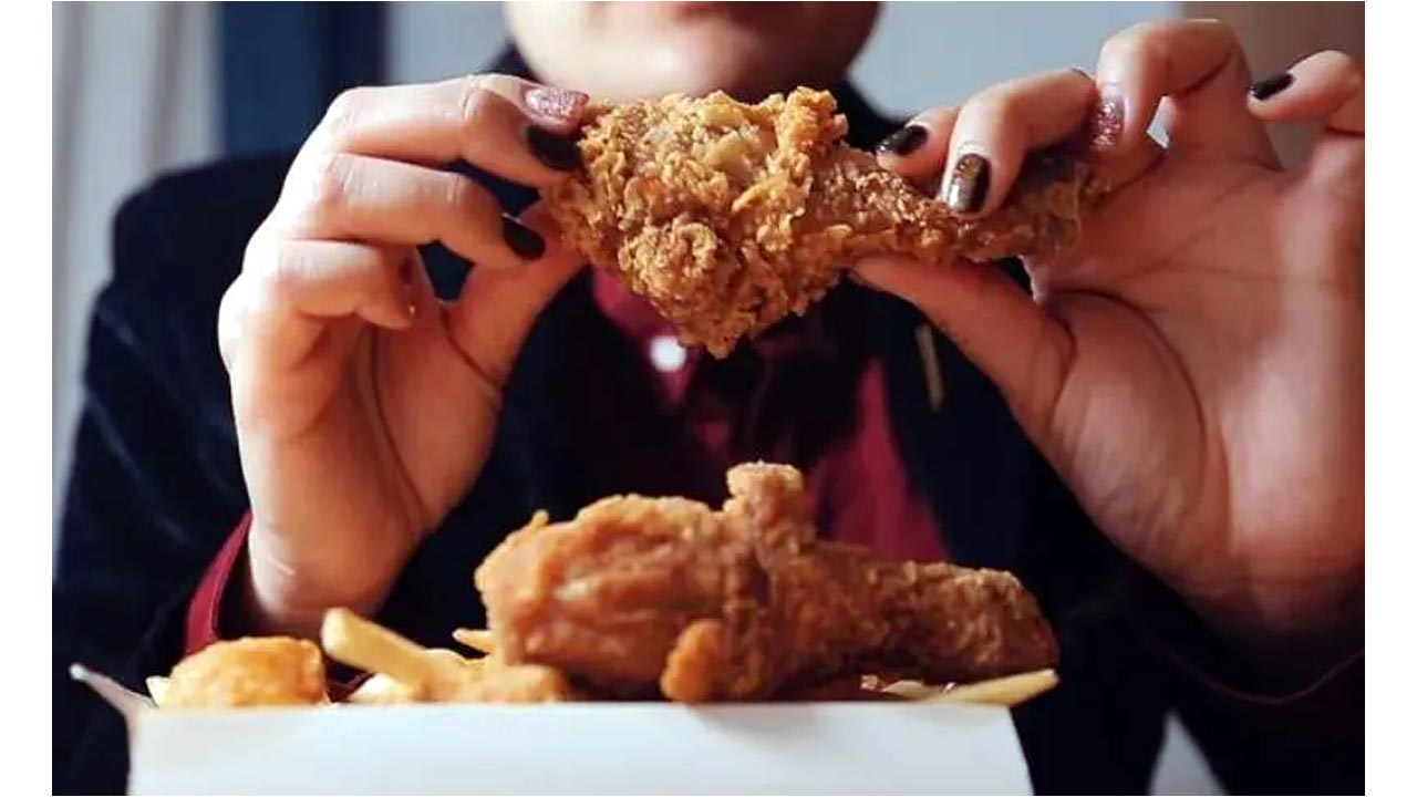 Eating Chicken