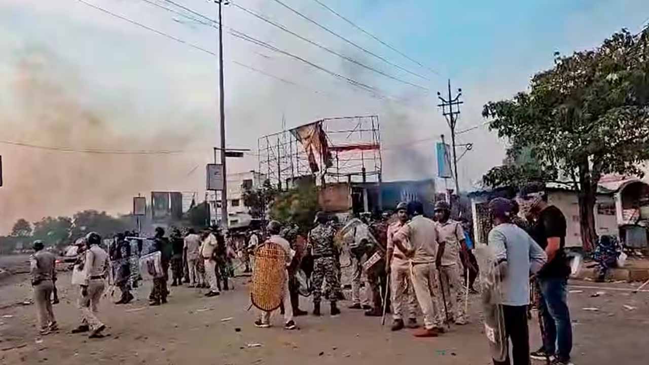 Violence breaks out in Bengal once again.. 110 people arrested