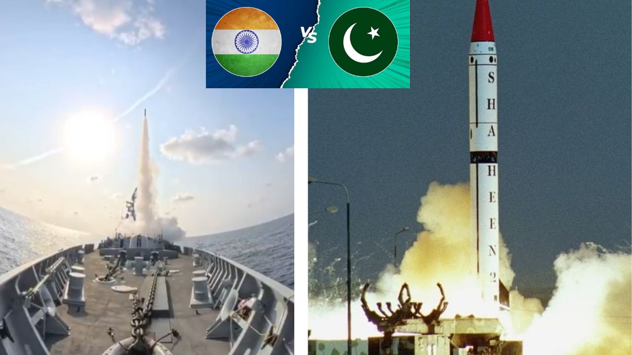 Indian Navy Missile Test Arabian Sea India Vs Pakistan Kashmir