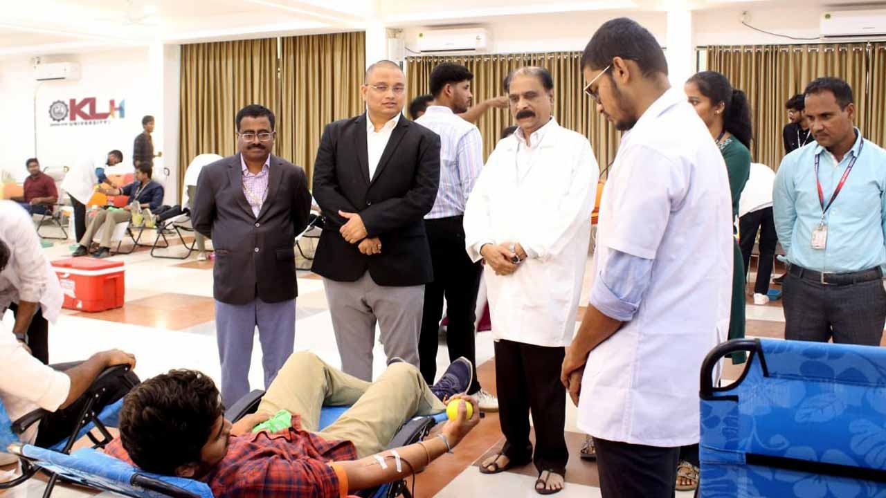 KLH NSS at blood donation event