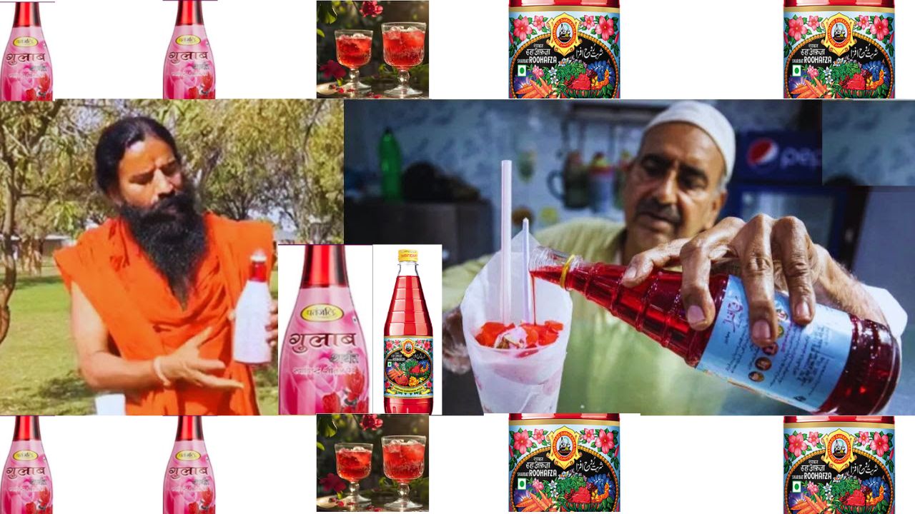 Rooh Afza Vs Patanjali Ramdev Baba Patanjali Sharbat Hamdard Company Rooh Afza Sharbat