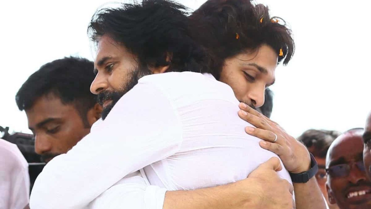 Allu Arjun Meets Pawan Kalyan after a Long Time for Mark Shankar