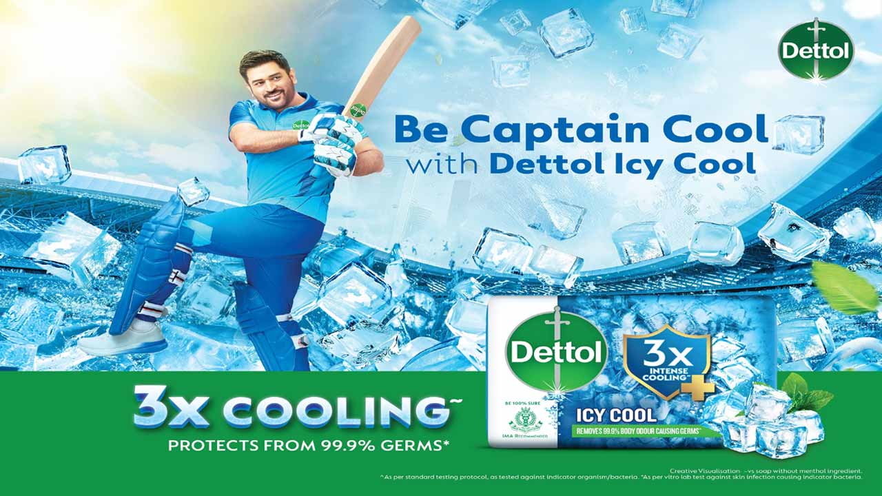 Legendary 'Captain Cool' MS Dhoni as Dettol's brand ambassador