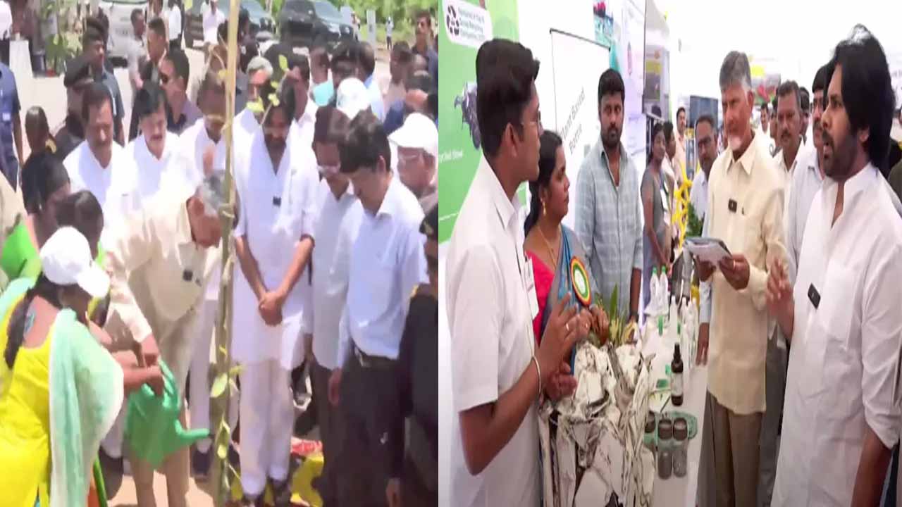 CM Chandrababu inaugurates Vanamahotsavam..Supports environmental conservation