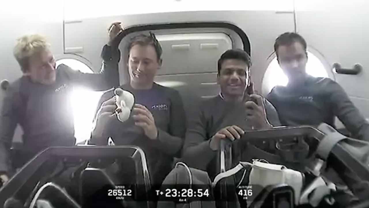 Subhanshu Shukla Live Call from Space