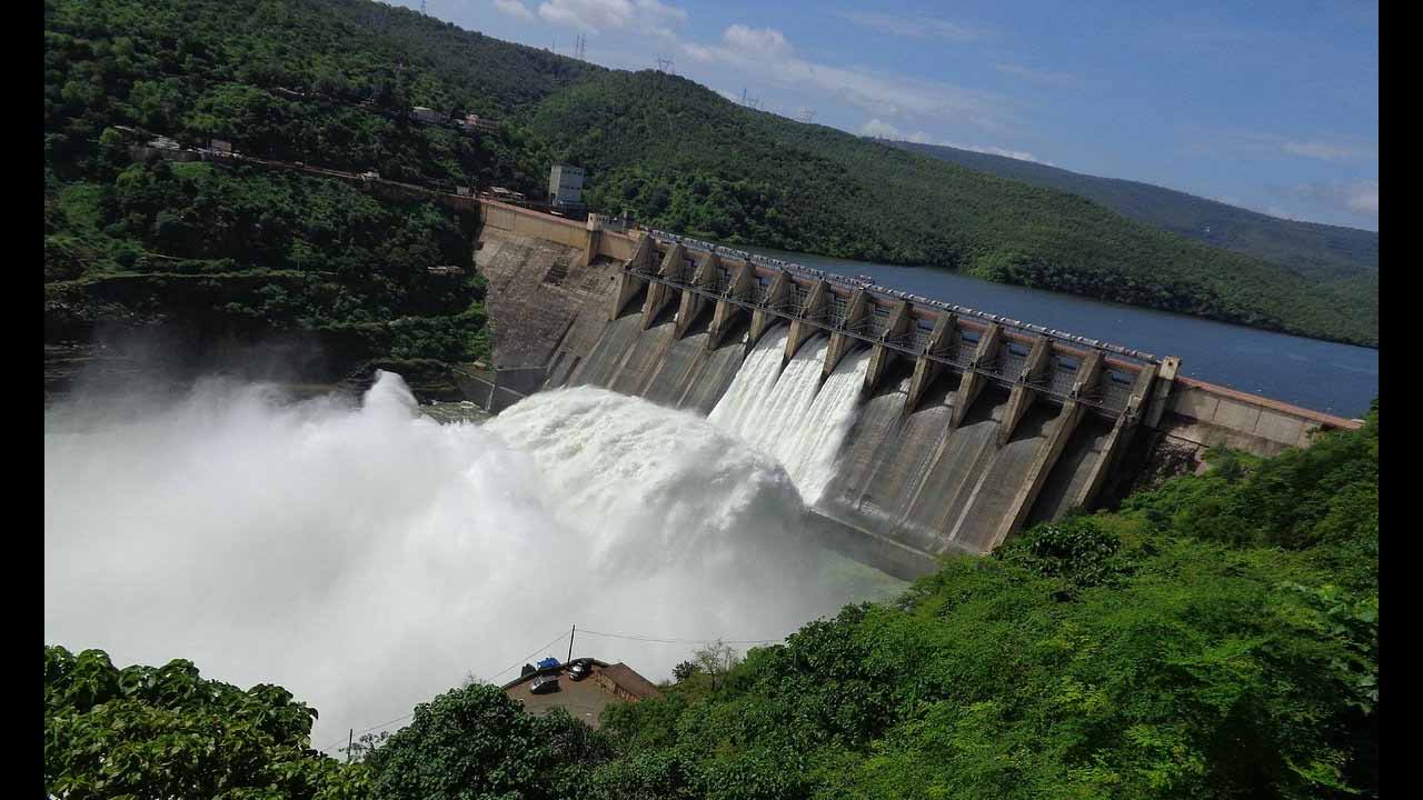 Srisailam Dam 3 Gates Open