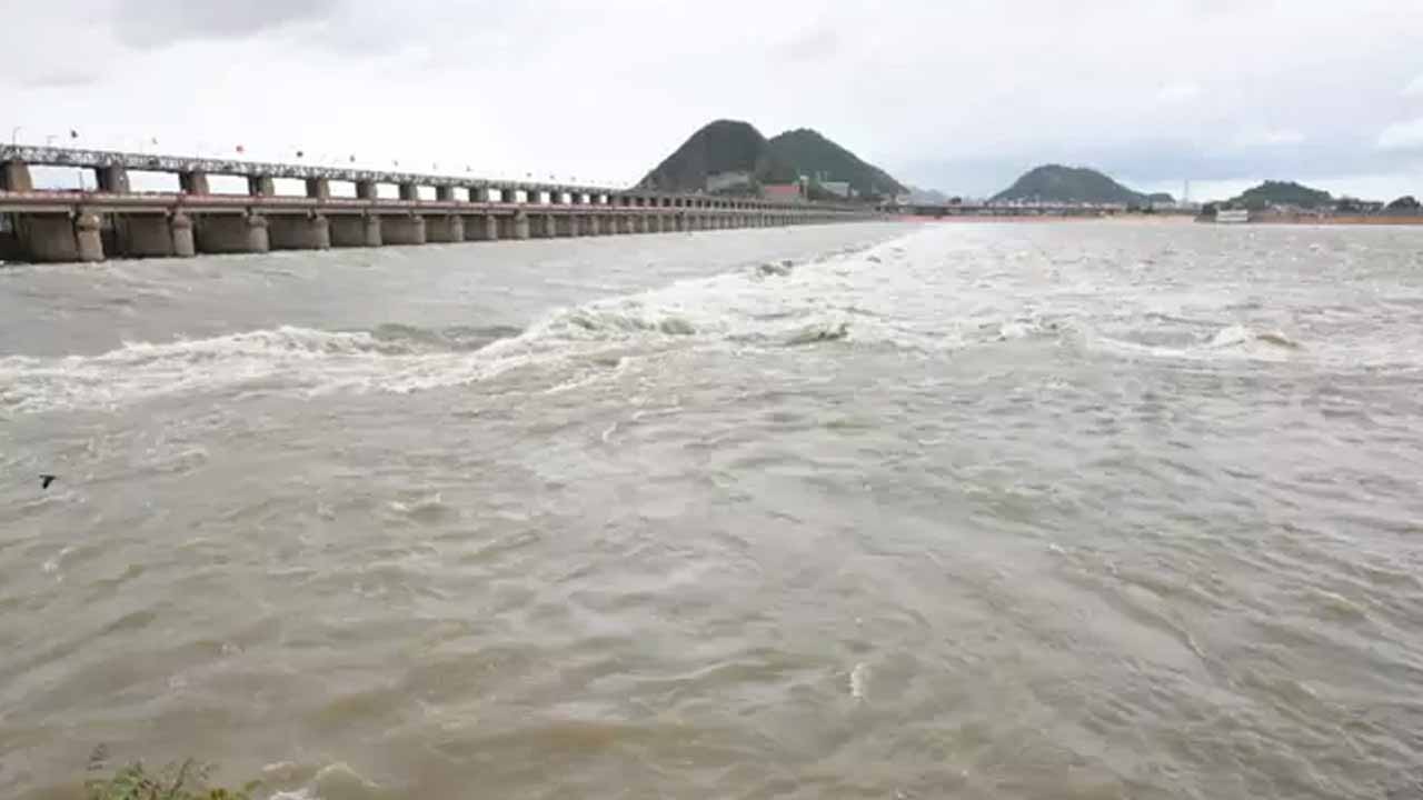 First danger warning issued at Prakasam Barrage