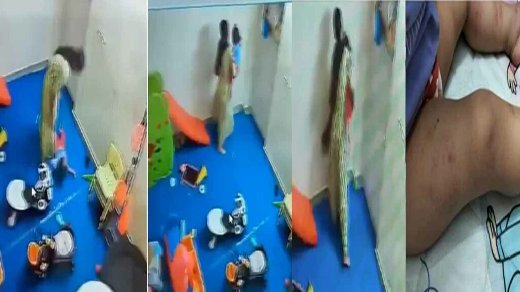 Inhumanity to a baby in day care...video goes viral on social media