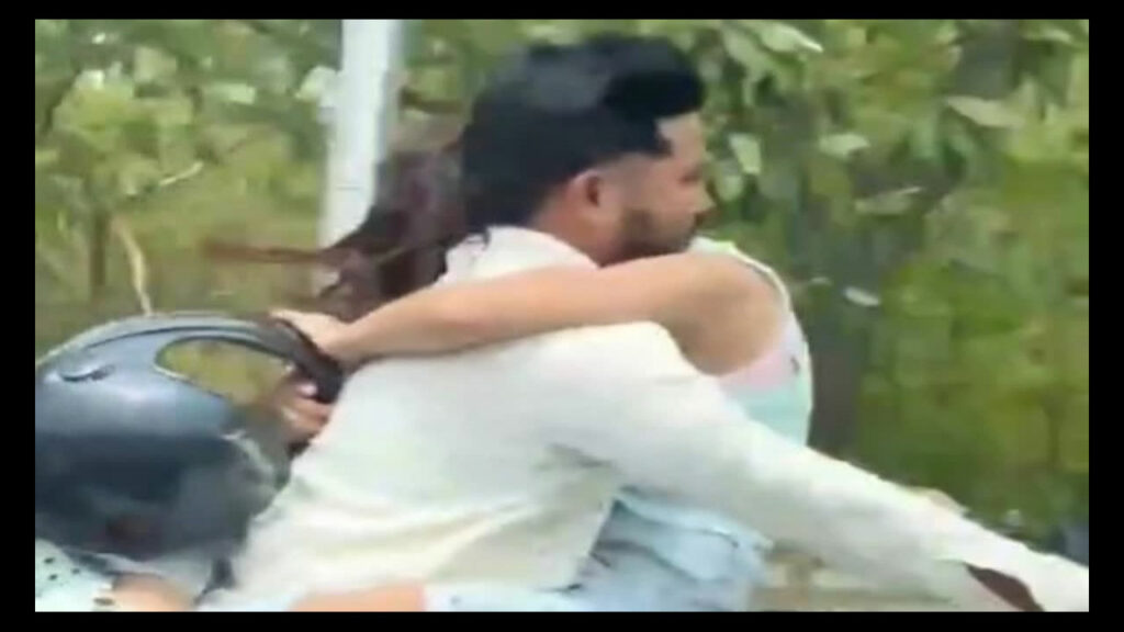 Romantic Stunt In Bike
