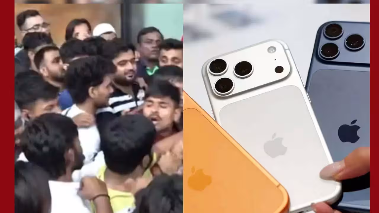 Fight At Apple Store : ఐఫోన్ 17 కోసం స్టోర్ల వద్ద కొట్లాట .ఏంటి సామీ ఈ పిచ్చి Fight At Mumbai Apple Store
