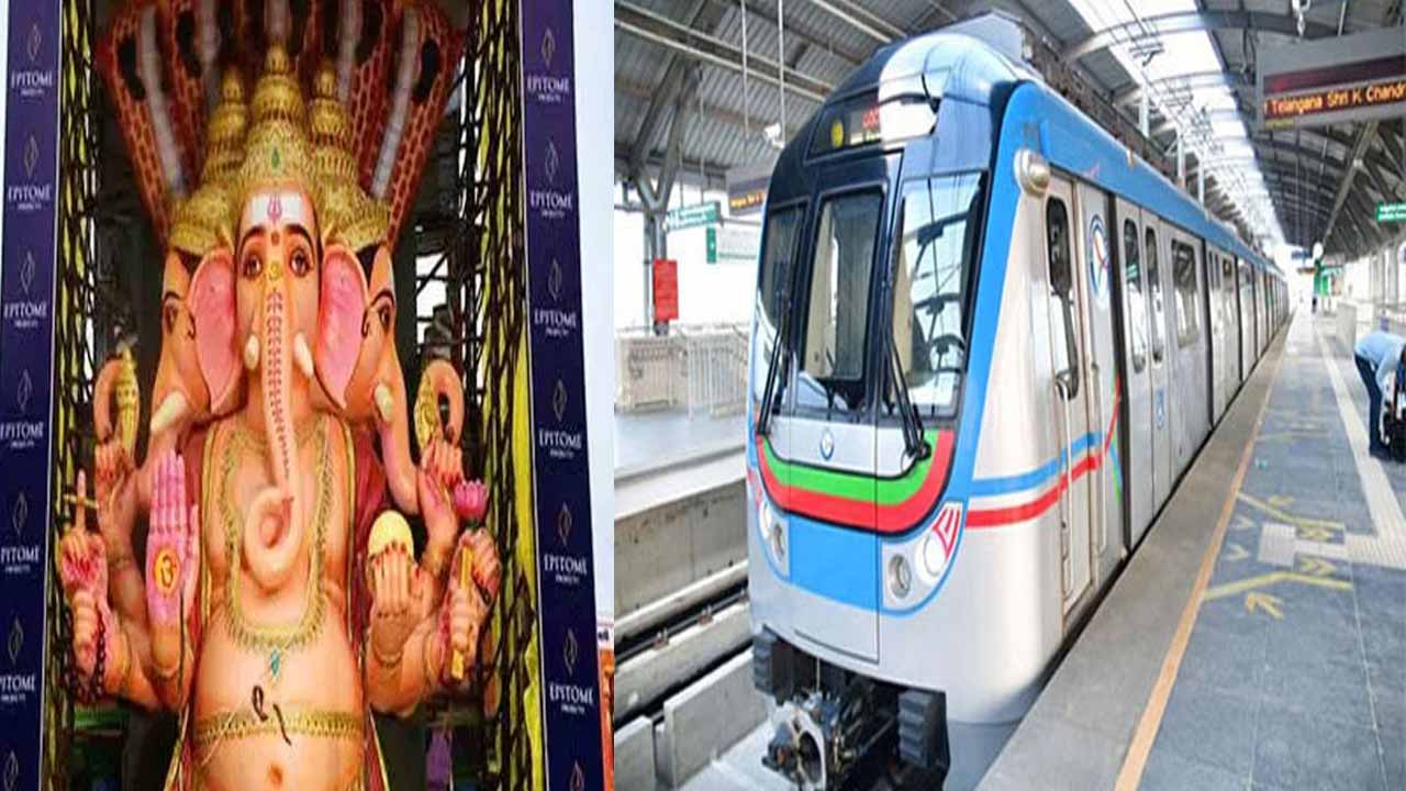 Ganesh immersion celebrations... Metro services till one o'clock