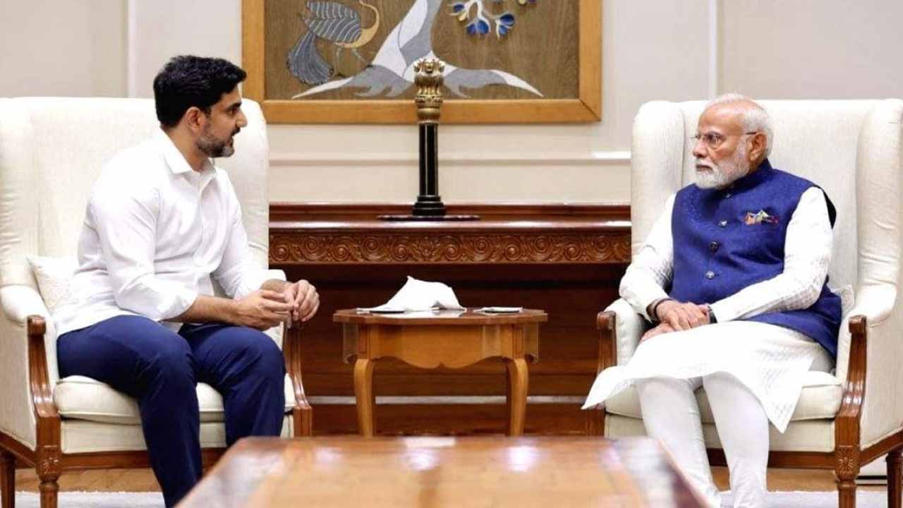 Minister Lokesh meets Prime Minister Modi..these are the topics discussed..!