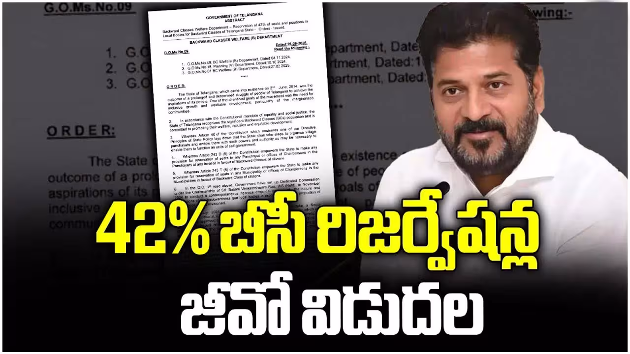 Telangana Govt Releases 42%
