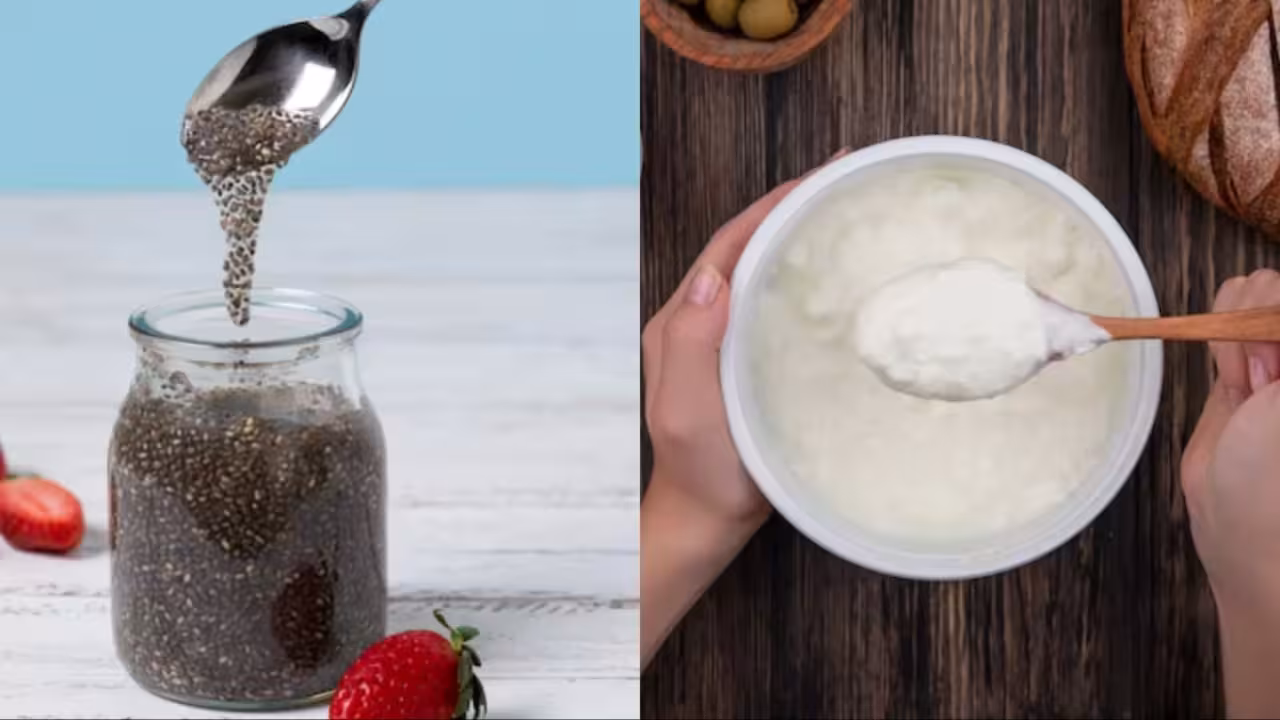 Curd With Chia Seeds