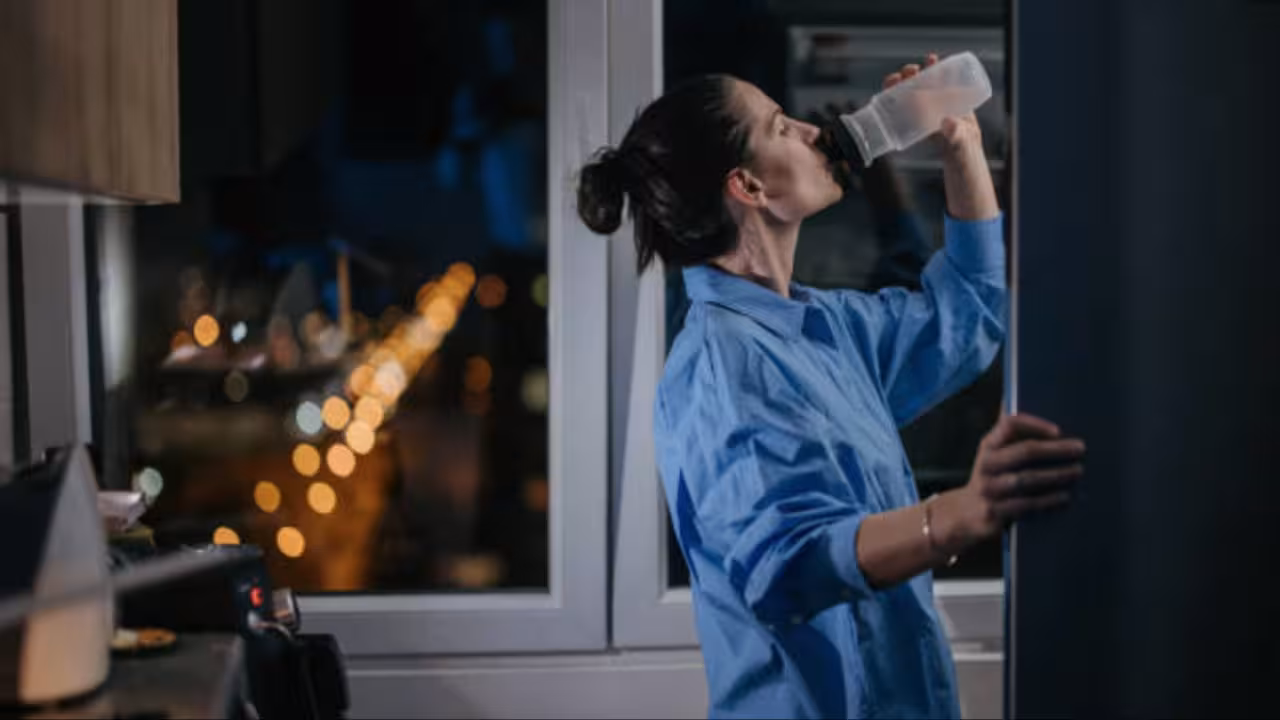 Drinking Water At Night
