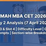 MAH MBA CET 2026 Exam Analysis (Slot 3 and 4): Difficulty Level, Good Attempts, Section-Wise Breakdown (7 April 2026 – Day 2)
