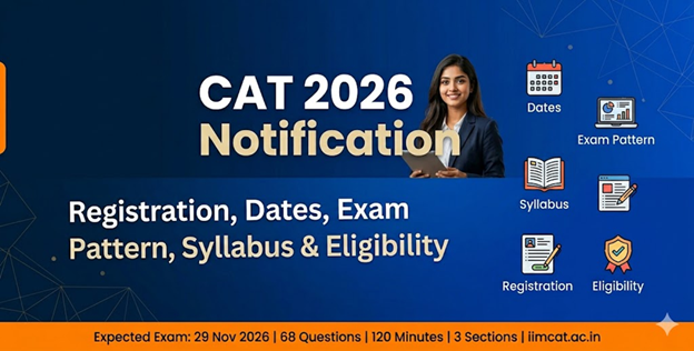 CAT 2026 Notification: Registration, Dates, Exam Pattern, Syllabus & Eligibility