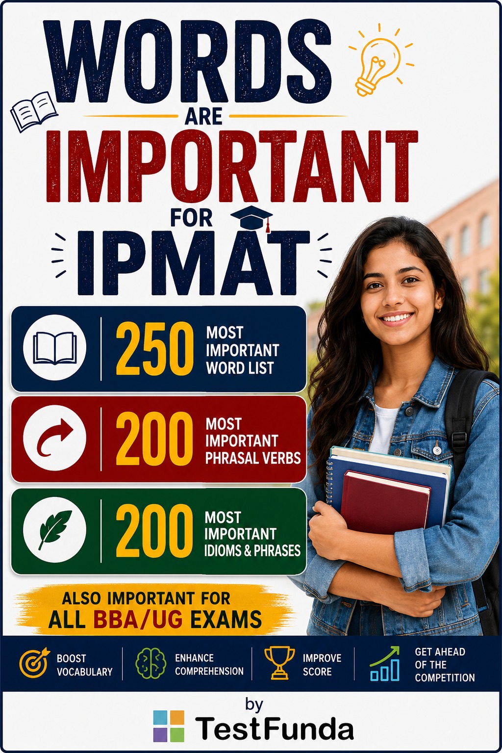 Important Word List, Idioms and Phrases, and Phrasal Verbs for IPMAT