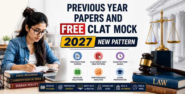 CLAT Previous Year Paper and free New Pattern 2027 CLAT Mock