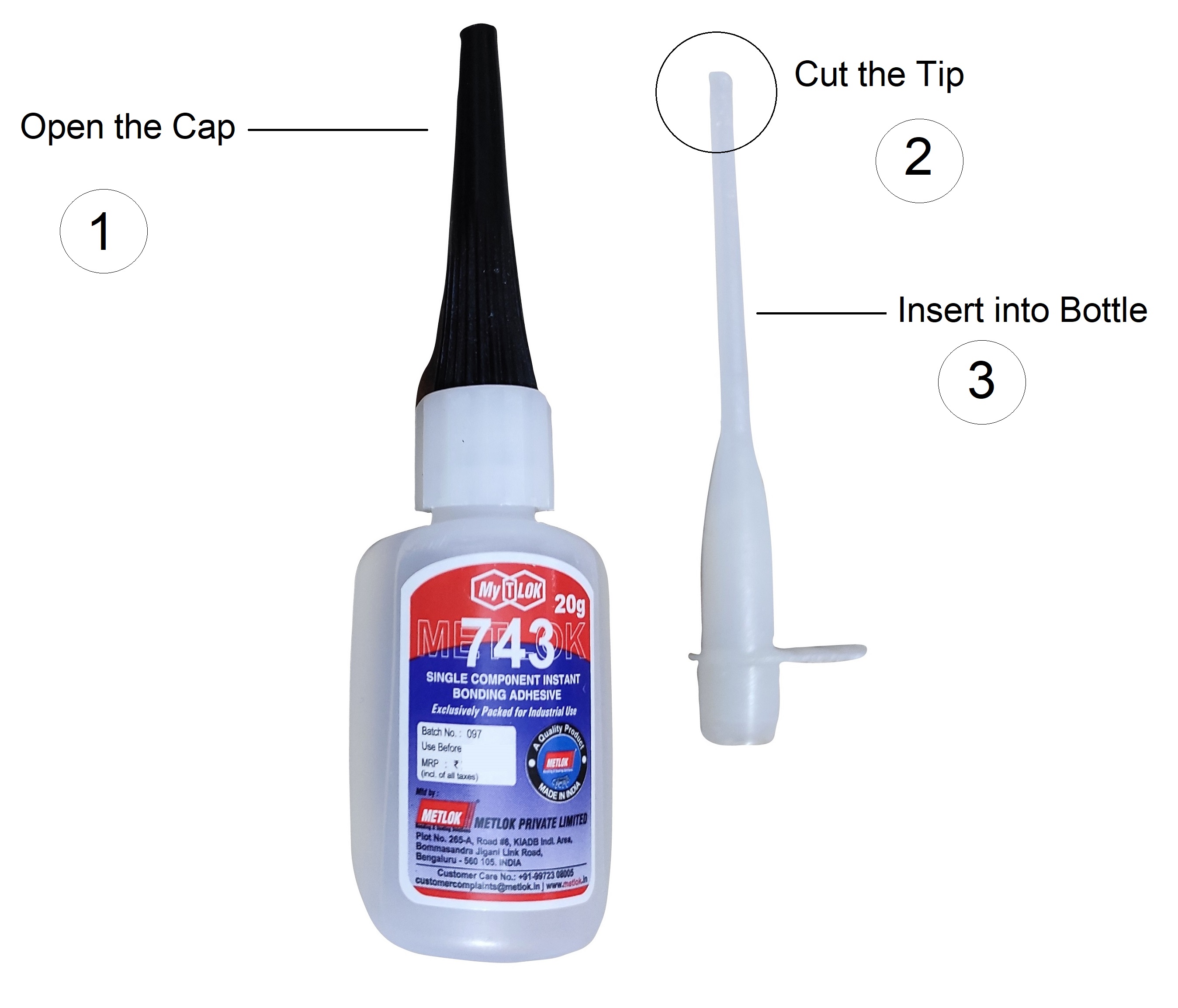 Strong Instant adhesive Cyanoacrylate glues (Pack of 4)