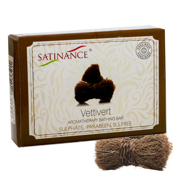 Satinance Vettivert Aromatherapy Bathing Bar - 100gm