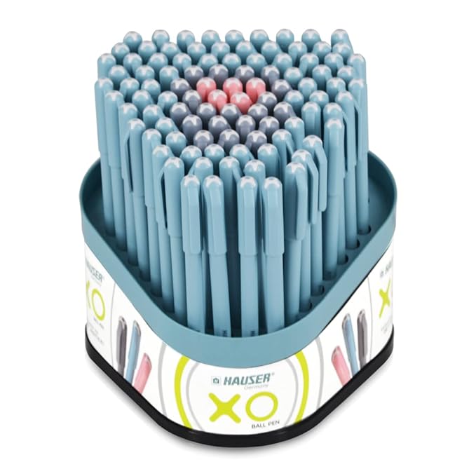 Hauser xo Ball Pen(pack of 50 pens BLUE 20, BLACK 20, RED 10)