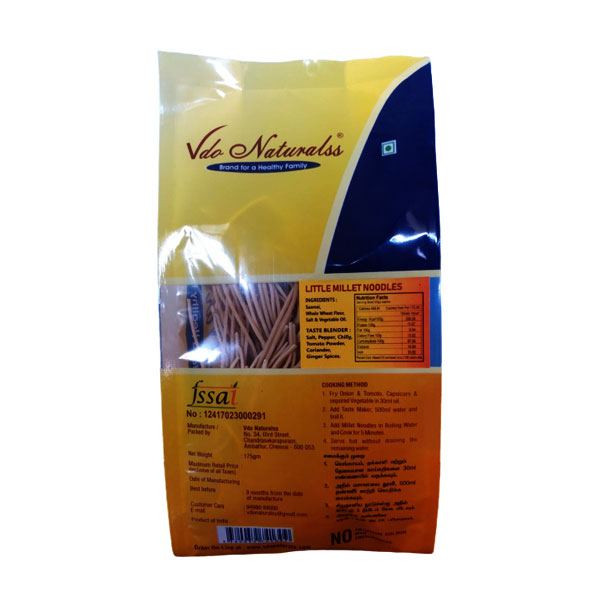VDO Naturalss Thinai ( Foxtail ) Millet Noodles - 175 gms ( Buy 2 Get 2 )