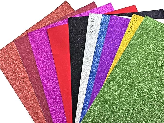 Glittering Foam Sheet Pack of 10 pcs