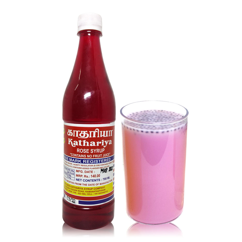Kathariya Rsoe Milk Sarbath - 700ml